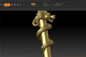 zbrush高级案例狂龙雕刻【画质高清有素材】