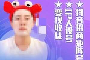 抖音招商矩阵号＋IP人设号+变现收徒，教你如何做抖音，通过抖音如何变现