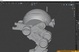 blender零基础 建模篇 Blender硬表面科幻机甲设计