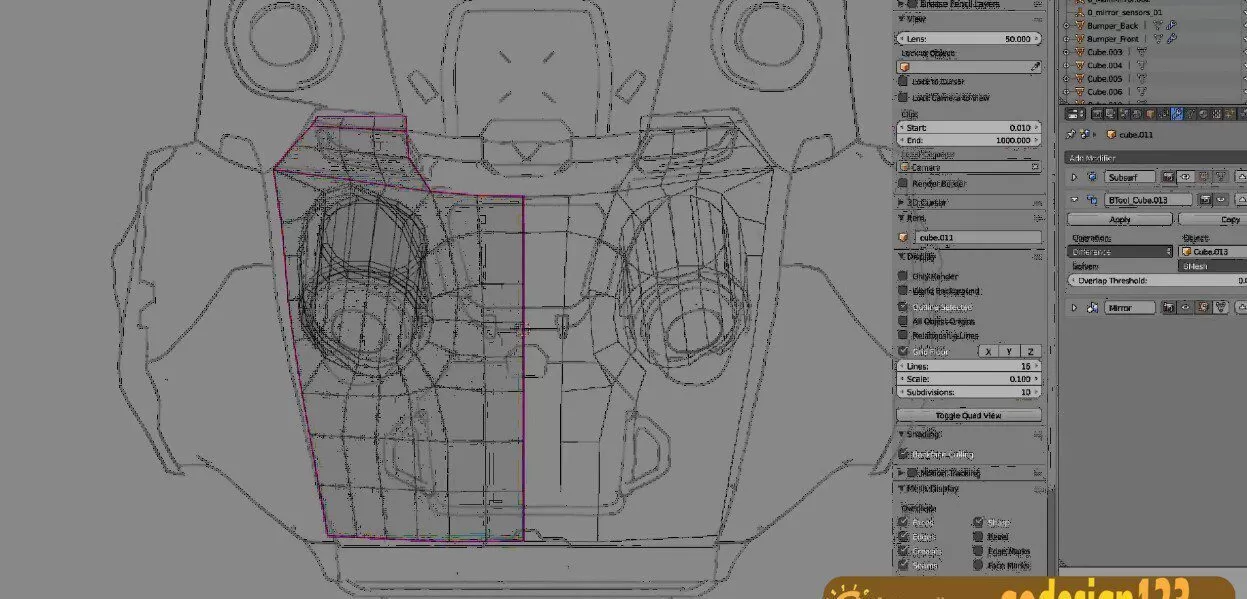 Blender零基础 建模篇 Blender2.79 硬表面建模 Blender零基础 建模篇 Blender2.79 硬表面建模