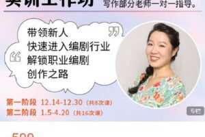 【捐赠[红包]19.99·《AL4639-后浪电影-【线上课程】韩佳彤电视剧、网剧剧本写作实训工作坊 第一阶段》】