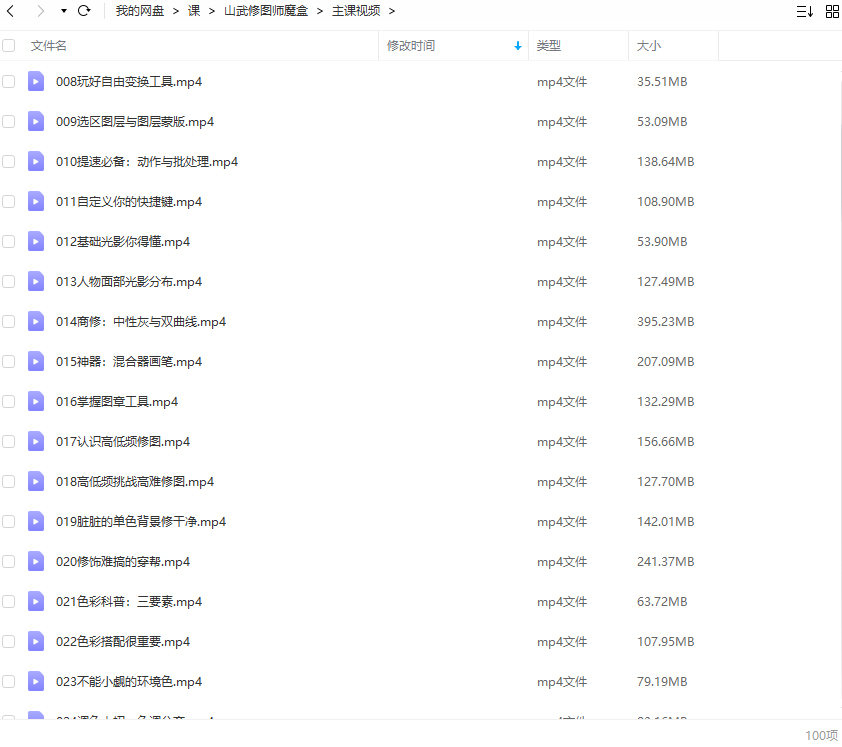 山武修图师魔盒PS后期入门课2021年12月【画质不错有素材】