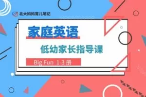 【捐赠[红包]29.90·《YL2265-北大妈妈育儿笔记-BigFun家长指导共学课》】