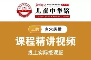 【捐赠[红包]159.00·《YL2322-北京师大新时代教育科技中心-儿童中华铭2020线上课【三级】》】