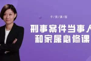 【捐赠[红包]39.90·《YL2144-WDKT-刑事案件当事人和家属必修课》】