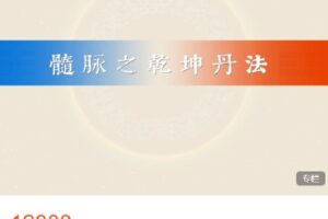 【捐赠[红包]159.99·《AL4653-圆成生命-髓脉之乾坤丹法》】