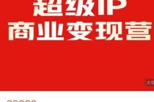 【捐赠[红包]329.99·《AL4614-一九个人品牌咨询-??【超级IP商业变现营】》】