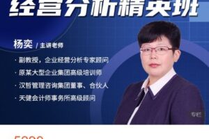 【捐赠[红包]68.88·《AL4542-大成方略财务职-经营分析精英班-杨栾》】