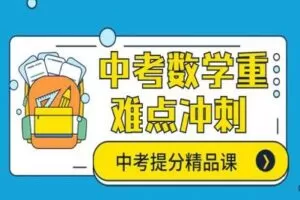【捐赠[红包]29.90·《YL2423-艾优数学-中考数学重难点专题复习，挑战2021中考数学满分！》】