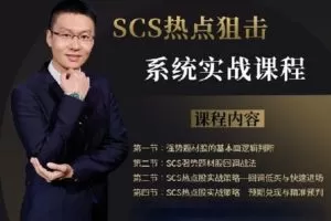 【捐赠[红包]39.90·《Z1097-盈学堂-4天突破SCS热点狙击系统实战训练营》】