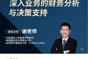 【捐赠[红包]49.99·《AL4462-越享财税-*深入业务的财务分析与决策支持》】