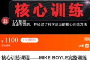【39[红包]·S3505核心训练课程——MIKE BOYLE完整训练法】