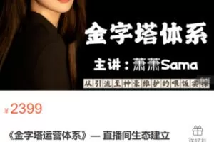 【65[红包]·S3698金字塔运营体系直播间生态建立】