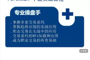 【捐赠[红包]79.90·《Z7685-Forexman交易学院-中级实战（系列）课程》】