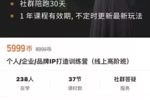 【捐赠79.9[红包]·《M0064-透透糖-个人-企业-品牌ip打造训练营（线上高阶班）》】