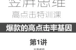 捐赠19.9[红包]·D0501-2022《大圣电商9+5高点击提升特训课》