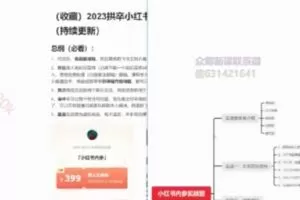 【捐赠[红包]39.90·《D0491-拱卒小红书虚拟电商项目》】