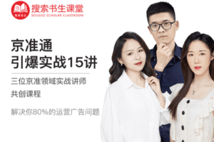 【捐赠19.8[红包]·《Z4951-搜索书生课堂-京准通引爆实战15讲》】 【原版无水印】