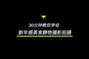 捐赠29.9[红包]·D0535-2023《旧食课堂30分钟学会年味儿摄影》