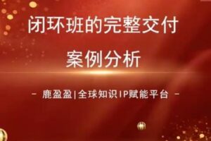 捐赠29.9[红包]·D0536-2023《(鹿大米)鹿盈盈知识IP品质交付营 – 第2期》