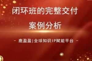 捐赠29.9[红包]·D0536-2023《(鹿大米)鹿盈盈知识IP品质交付营 – 第2期》