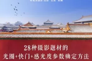 【捐赠8.9[红包]·《Z5056-好机友摄影-28种摄影题材的曝光参数确定方法》】