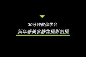 【捐赠29.9[红包]·《D0535-旧食课堂30分钟学会年味儿摄影》】 【原版无水印】