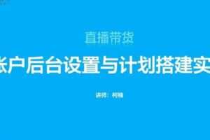 【捐赠29.9[红包]·《D0615-厚昌柯南19期巨量千川操盘手集训营厚昌》】