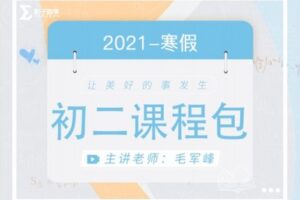 【捐赠[红包]29.90·《YL2219-毛军峰的影子数学-2021-初二寒假课》】