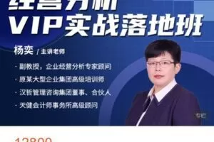 【捐赠[红包]128.88·《AL4543-大成方略财务-经营分析VIP实战落地班–杨栾》】