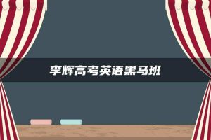 李辉高考英语黑马班