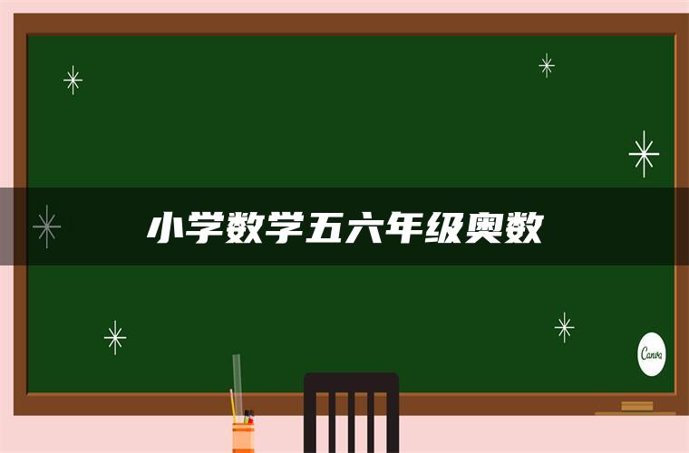 小学数学五六年级奥数 小学数学五六年级奥数