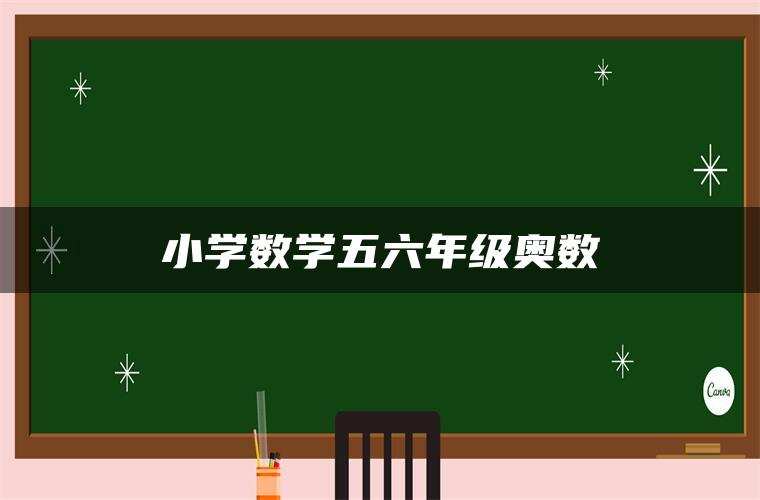 小学数学五六年级奥数