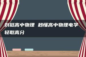 刘挺高中物理 秒懂高中物理电学 轻取高分
