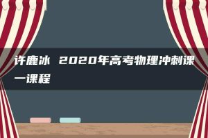 许鹿冰 2020年高考物理冲刺课一课程