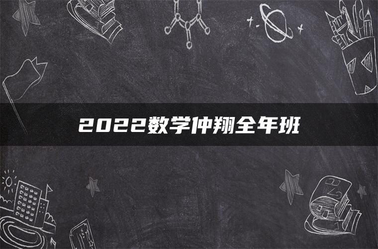 2022数学仲翔全年班
