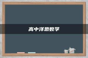 高中洋葱数学