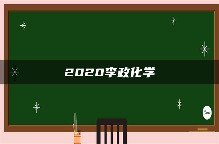 2020李政化学 2020李政化学