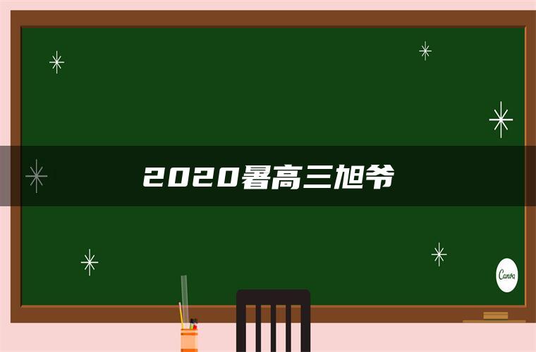 2020暑高三旭爷 2020暑高三旭爷