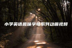 小学英语趣味字母系列动画视频