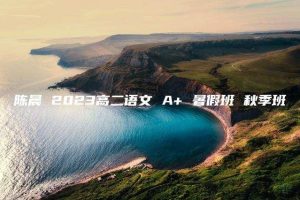 陈晨 2023高二语文 A+ 暑假班 秋季班