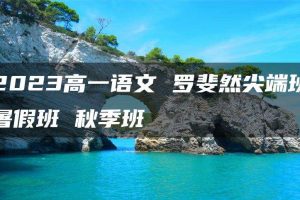 2023高一语文 罗斐然尖端班暑假班 秋季班
