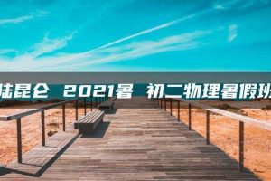 陆昆仑 2021暑 初二物理暑假班