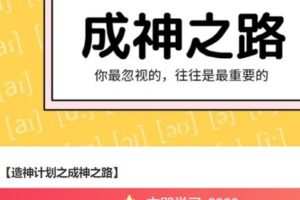 【捐赠[红包]69.99·《AL4985-【造神计划之成神之路】》】