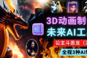 利用未来Ai工具LeiaPix，静态图转换3D动画，Lexica和Chat GPT制作精彩视频