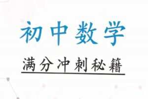 初中数学满分冲刺电子文档