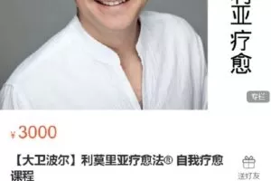 【捐赠[红包]70.00·《S4877【大卫波尔】利莫里亚疗愈法 自我疗愈课程》】