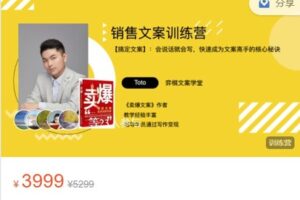 【捐赠[红包]69.99·《AL5015-弈棋文案卖货学院-卖爆文案训练营18期》】