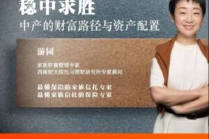 【捐赠[红包]35.00·《S2919游园稳中求胜中产的财富路径与资产配置》】