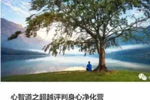 【20[红包]·S3949心智道之超越评判身心净化营】